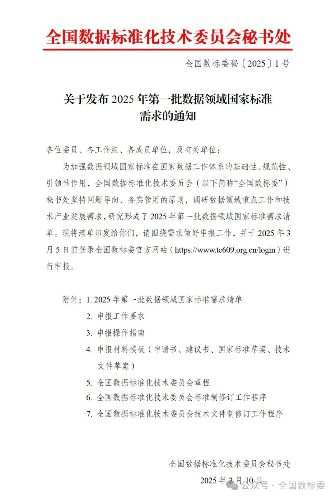 全国数标委发布2025年首批数据领域国家标准需求清单